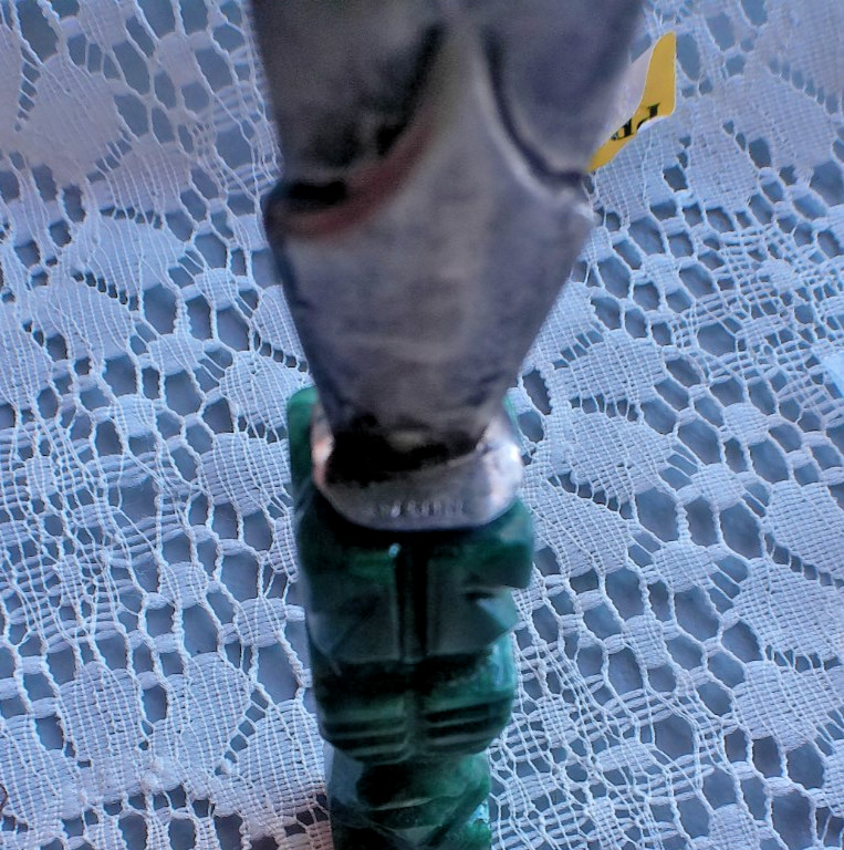 SUPERB OLD ANTIQUE 19TH CENTURY JADE KNIFE DAGGER WITH STERLING SILVER BLASE