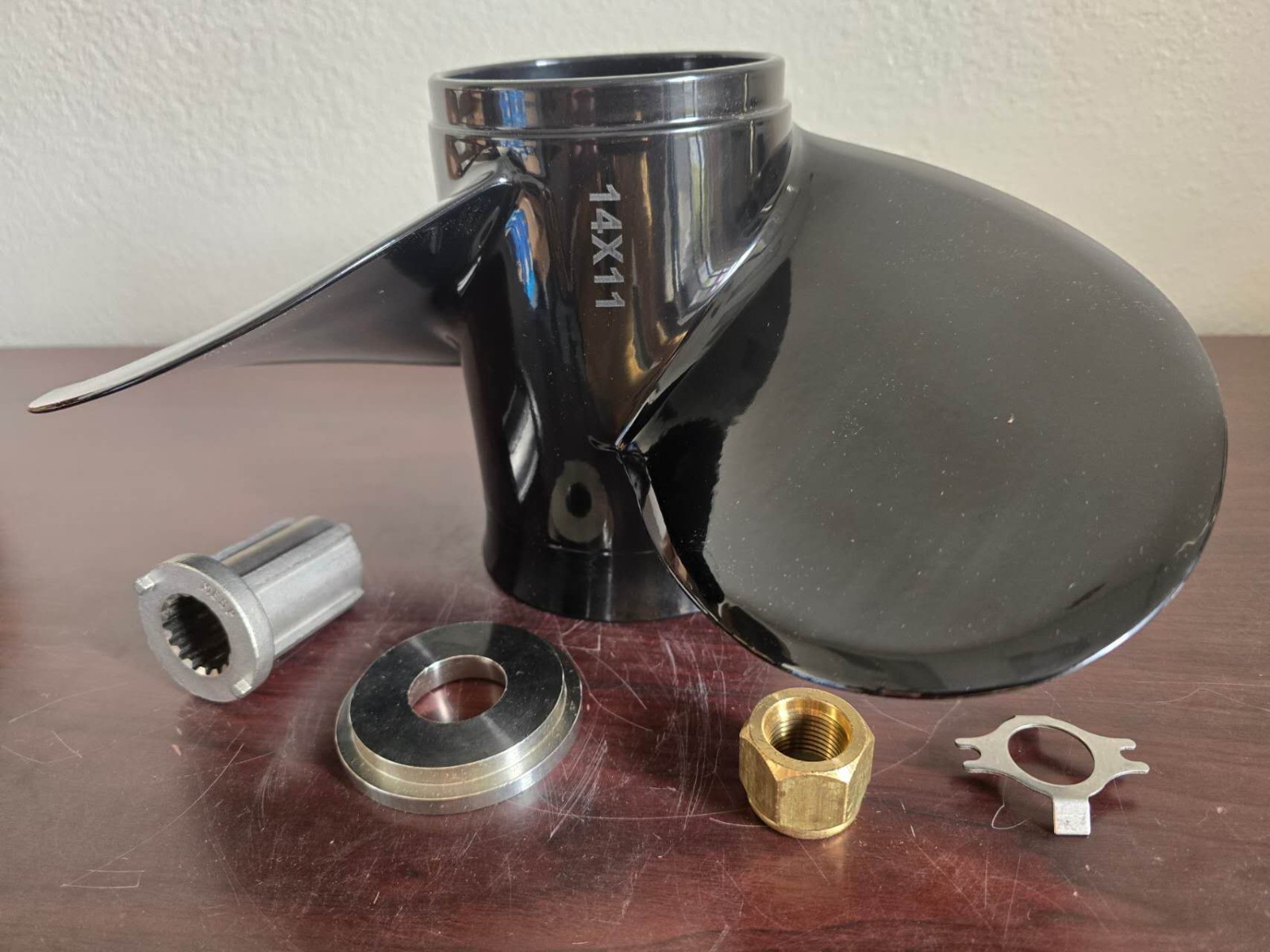 14 x 11 Aluminum Boat Propeller for Mercury 40-140HP 15 Tooth RH 48-77338A45