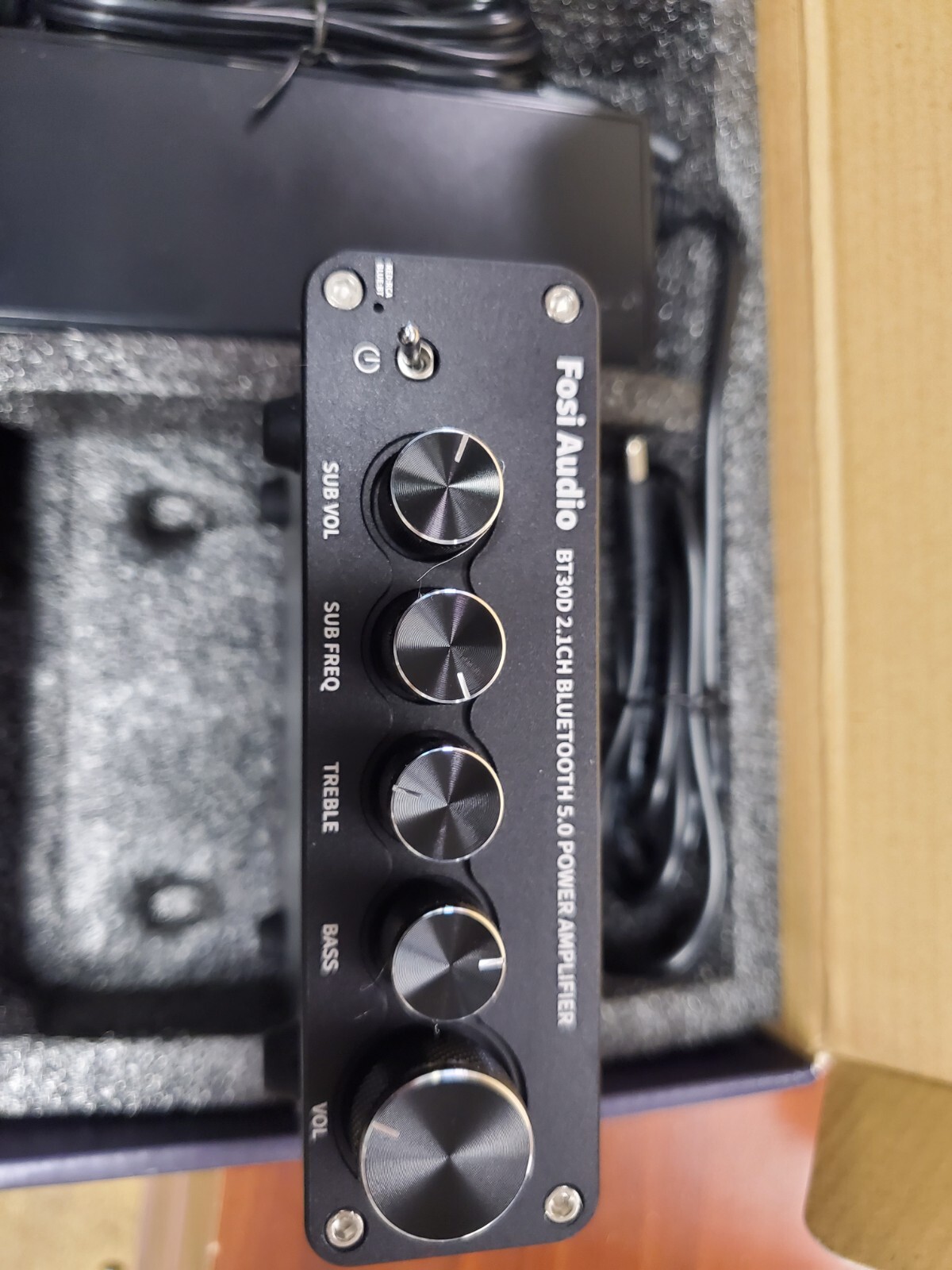 Fosi Audio BT30D Mini Bluetooth Audio Receiver Amplifier 2.1 Channel Amp 100W