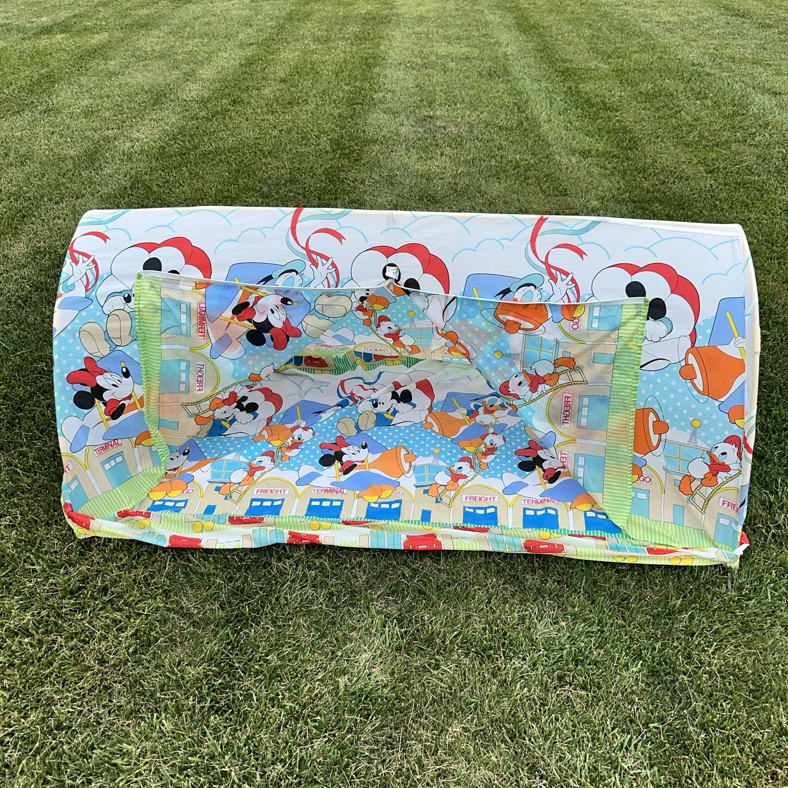 Vtg 80s Disney Hide N And Sleep Bed Tent Mickey Mouse Donald Duck Complete