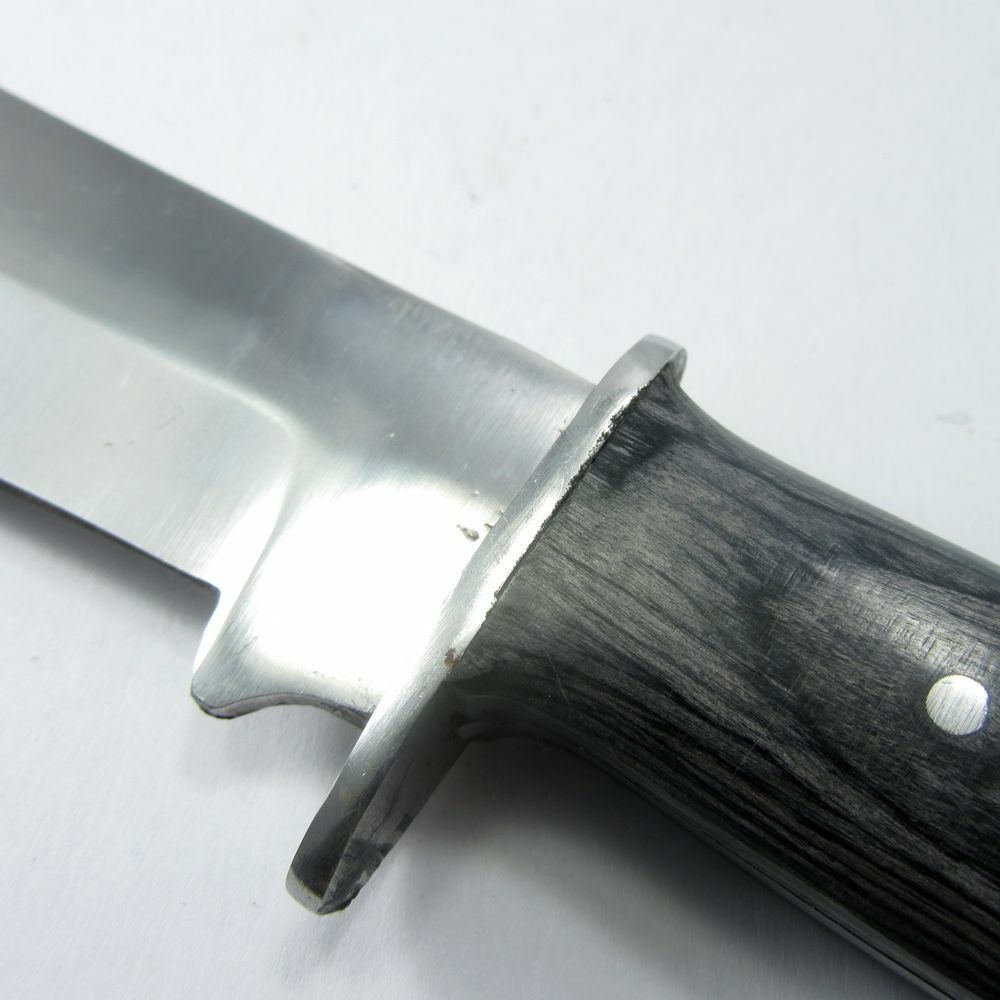 FIXED-BLADE HUNTING KNIFE | Rite Edge Mini Bowie Skinning Blade Black Wood