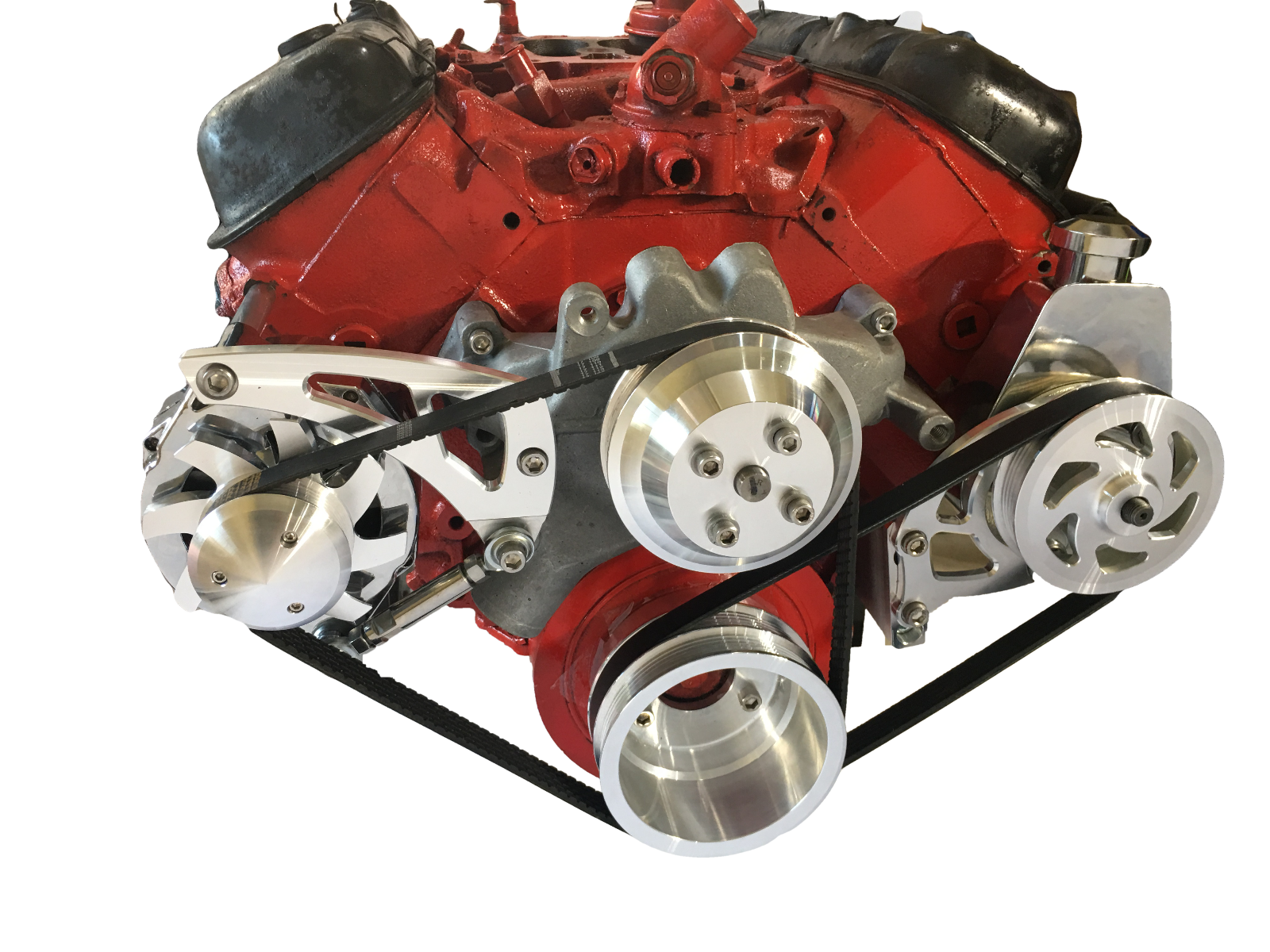 Big Block Chevy Serpentine Pulley Conversion Kit ALT PS LWP BBC 396 427 454 3