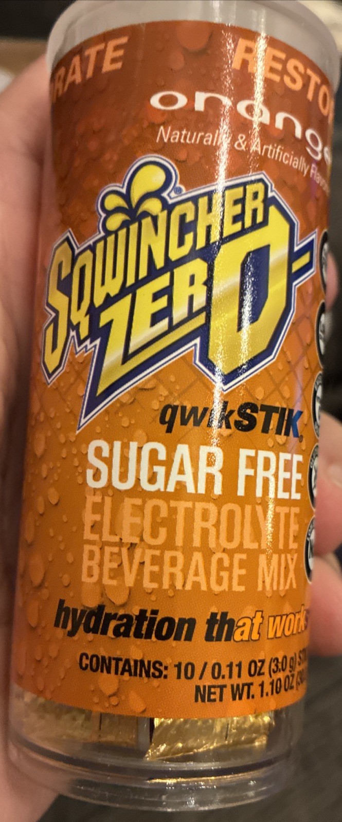 Sqwincher Zero, Sugar Free Sports Drink Mix Quik Stik 200 ct Assorted Flavors