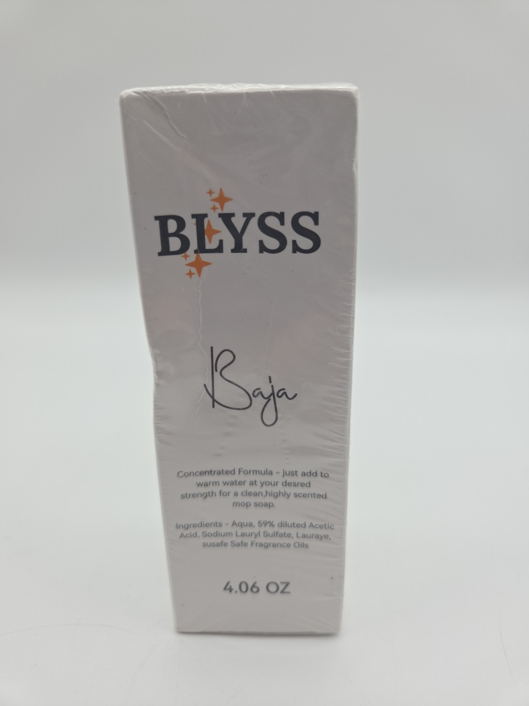 Blyss Baja Mop Soap Floor Cleaning 4.06 oz concentrated formula Exp 02/21/28