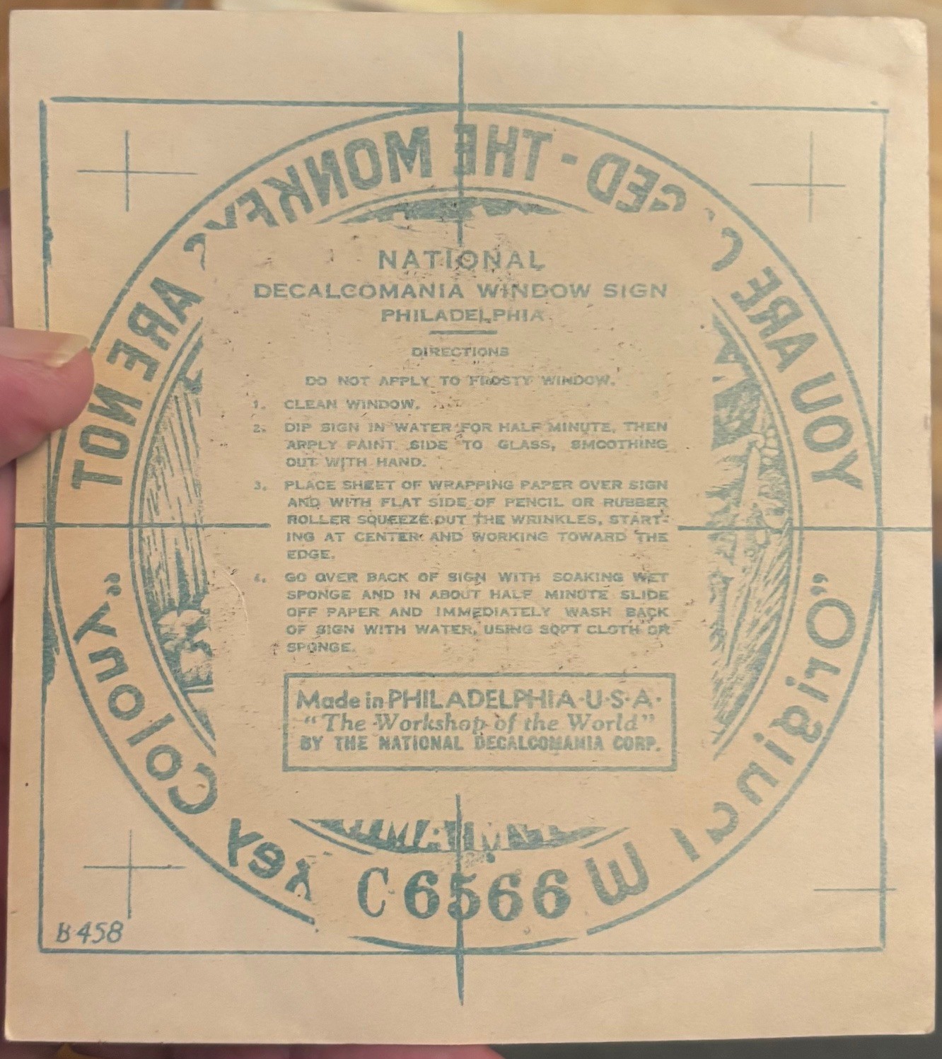 Vintage 1950s Miami Florida Monkey Jungle Souvenir Decal