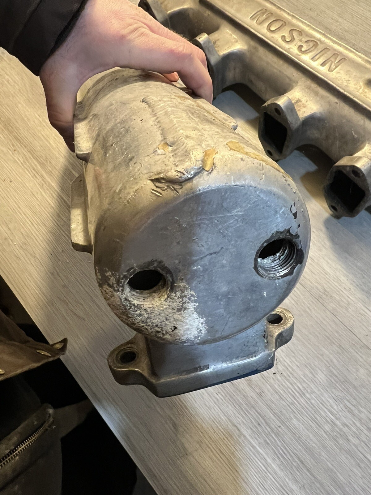 Vintage Nicson marine exhaust logs exhaust manifold Ford FE 427 390