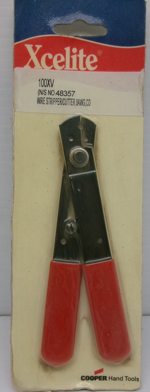 Xcelite 100XV (Stamped 100-101S) Wire Strippers/Cutters, 8AWG, CD  #HW39