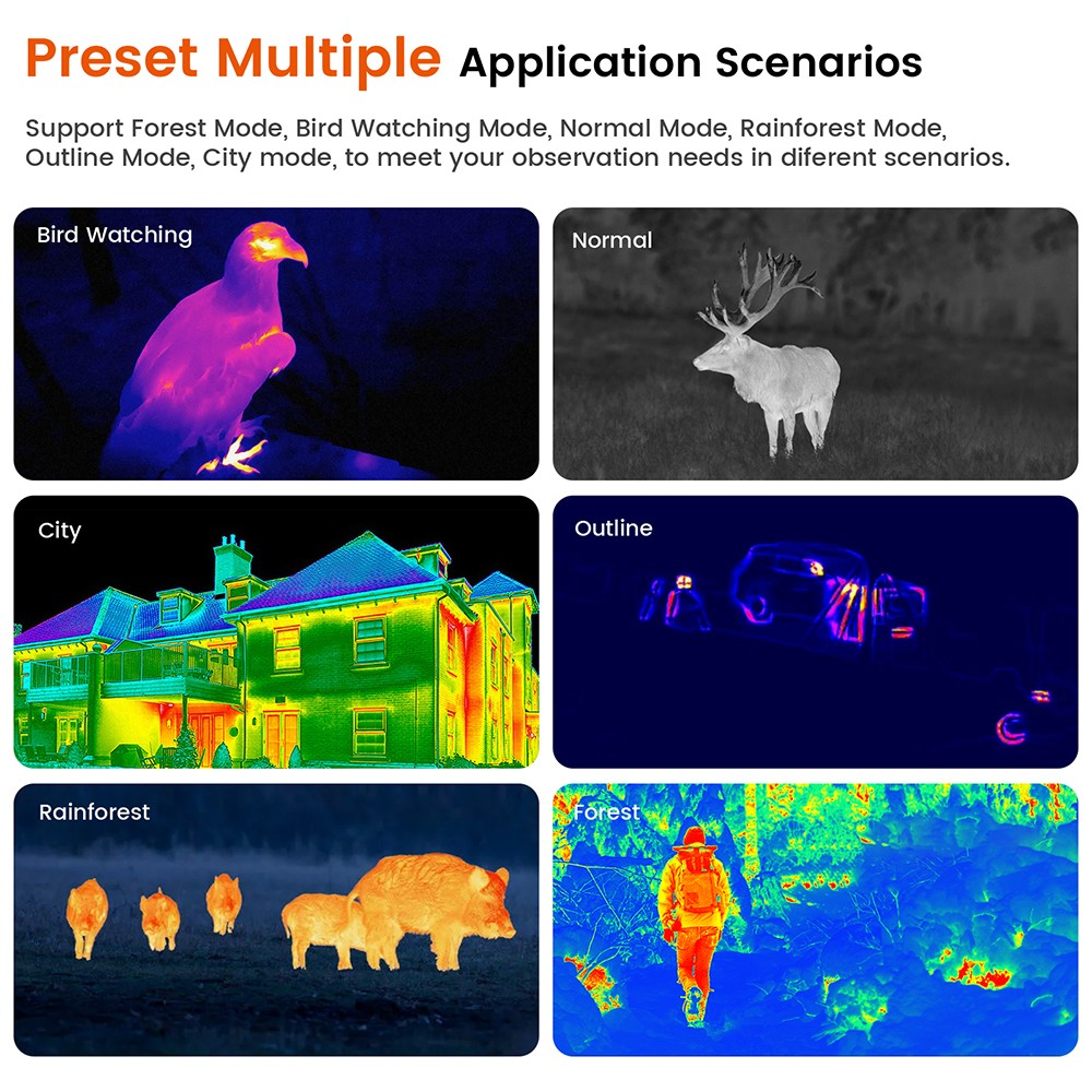 GTGUARD Ai 384x288 Thermal Monocular 15mm 60Hz Lens Night Vision Hunting Scope