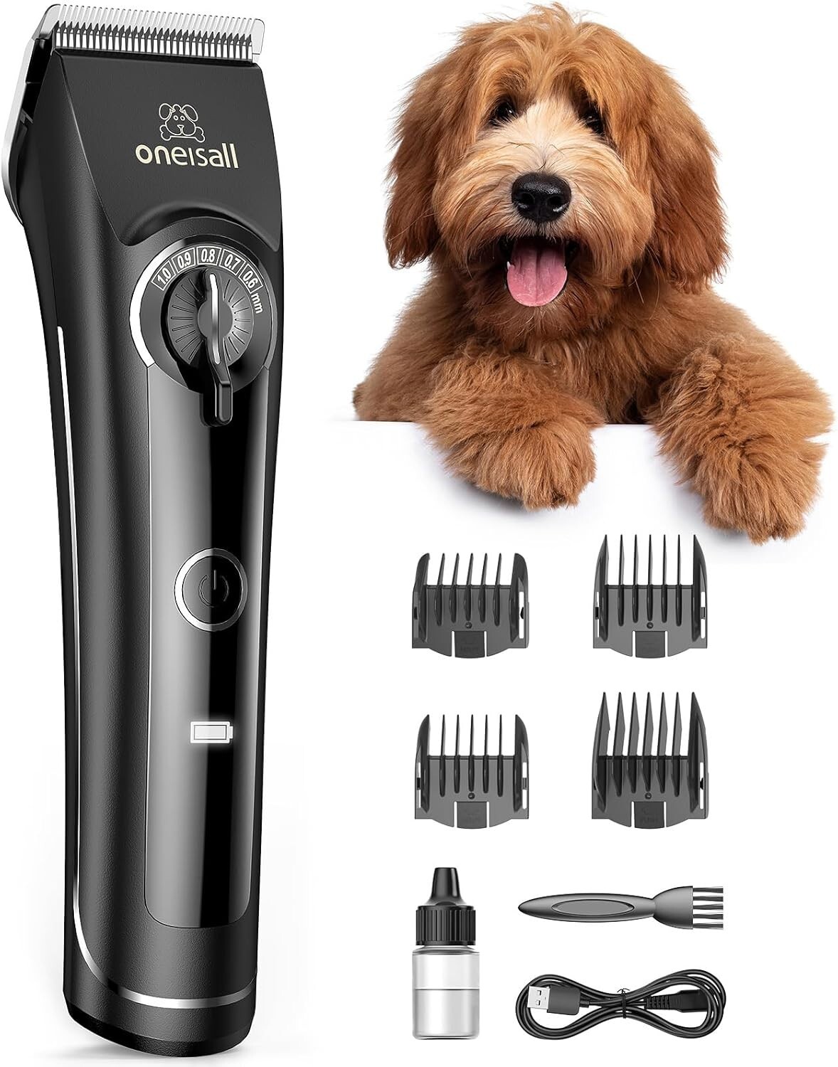 Dog Clippers for Grooming Doodles Poodles Thick Curly Hair,Low Noise Heavy Du...