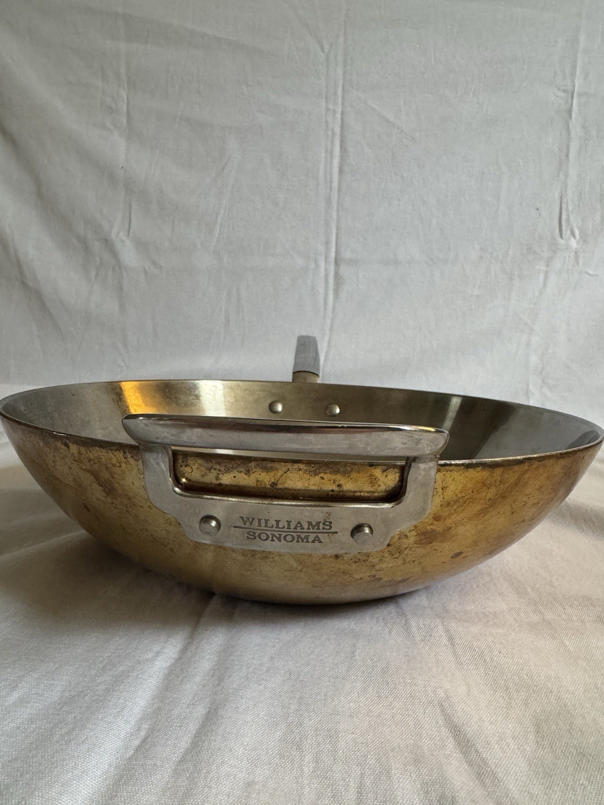 Williams-Sonoma Copper Exterior Wok – Stainless Interior – 12”