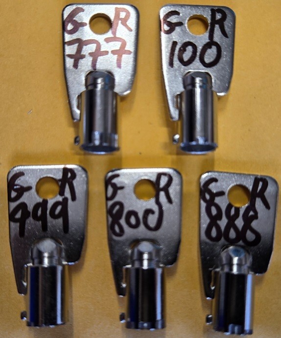 LOT of 5 keys GR100 + GR777 + GR800 + GR888 + GR999 HPC Greenwald Speed Queen