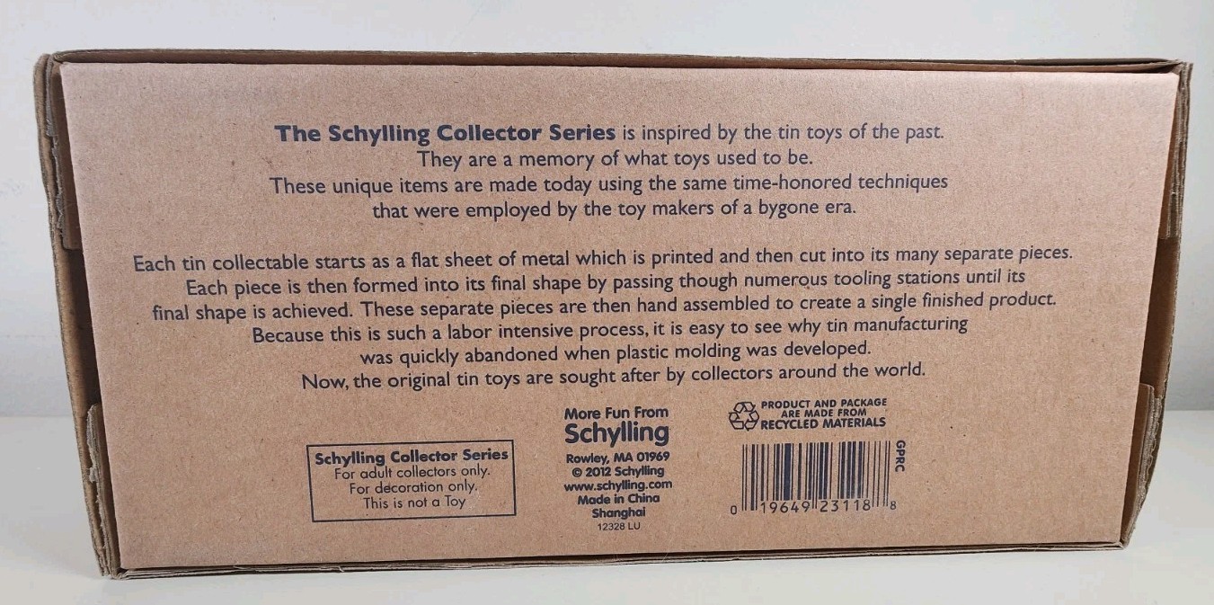 Schylling Tin Grand Prix Racer With Piston Pounding Engine Sound NIB