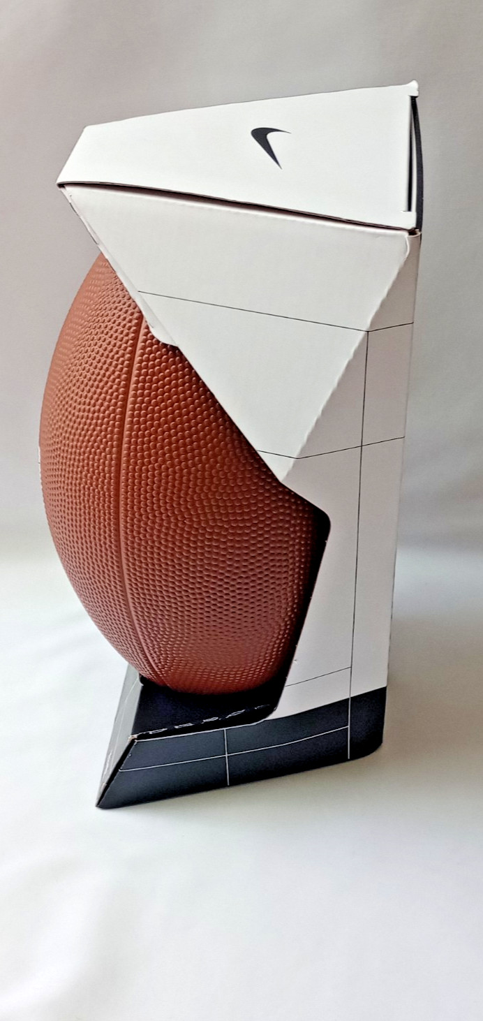 Nike Spin Football Youth Size Brown Rubber Training Ball New In Box