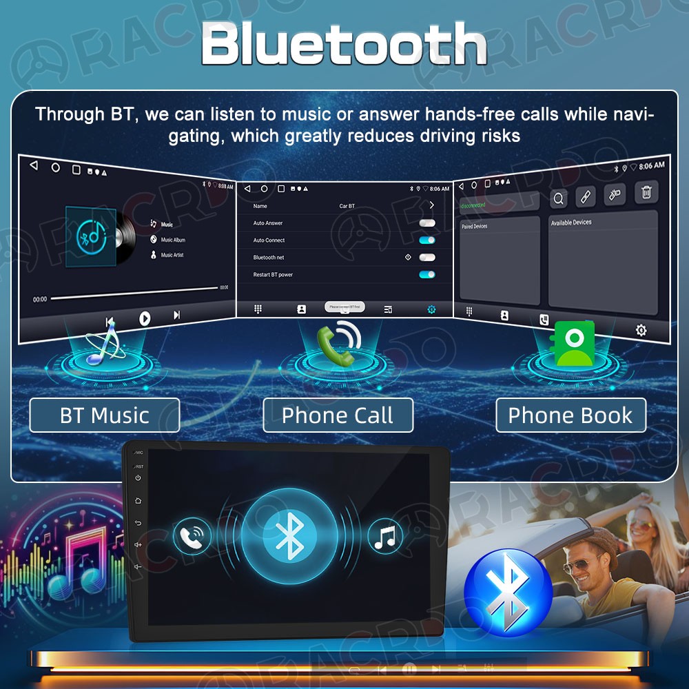 64G For Toyota Corolla 2003-2008 Car Stereo Radio Carplay Android15 GPS WIFI SWC