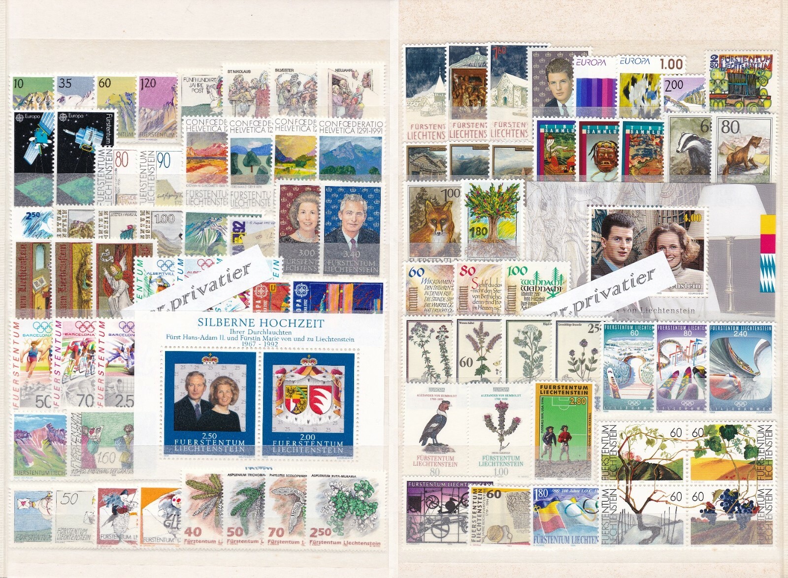LIECHTENSTEIN 1961-1995 - 35 Complete Years! - Sale - Big MNH Collection - €1180