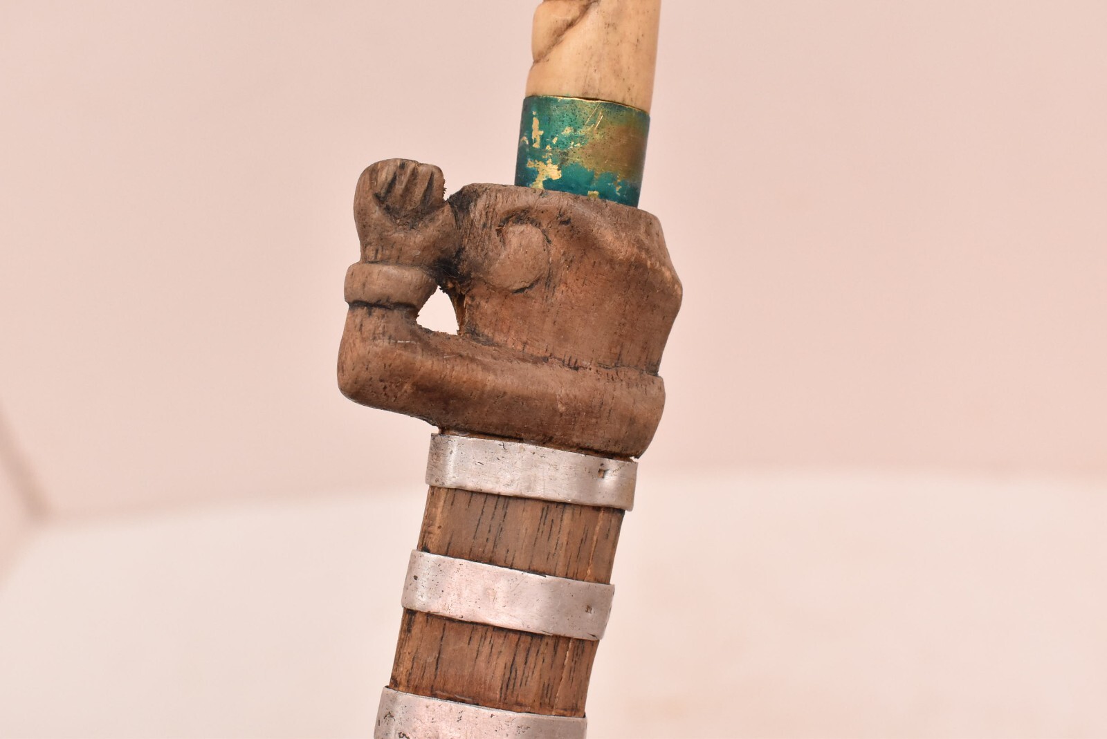 Antique Indonesian TUMBOK Dagger Bali Balinese Lombok Knife Weapon 10"