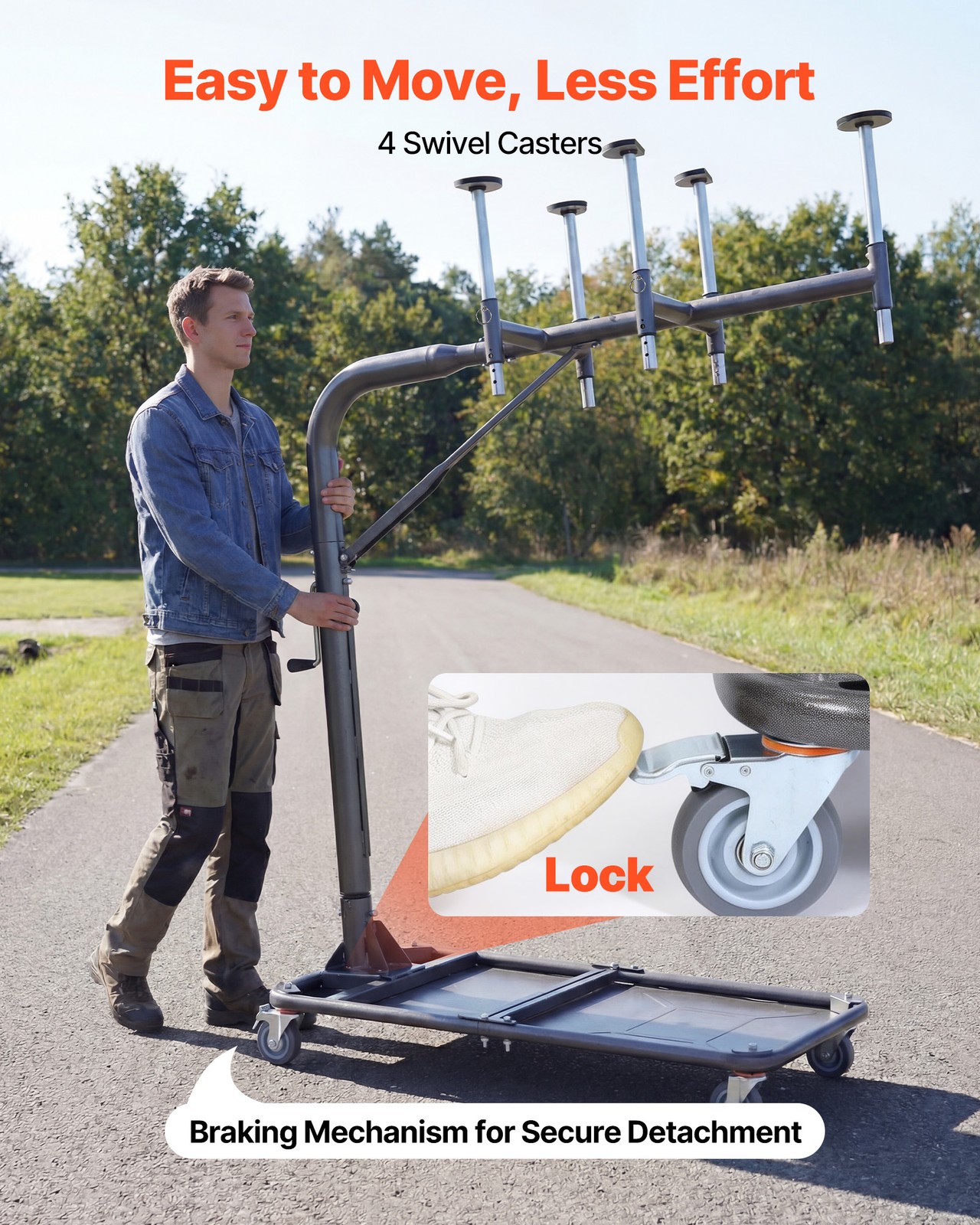 VEVOR Hard Top Removal Lift Hardtop Removal System for Jeep Wranglers YJ TJ JK