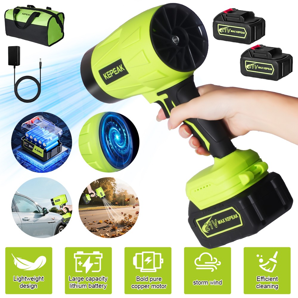 180000RPM Portable Turbo Fan Dust Cleaner Blower Leaf Blower Cordless Handheld