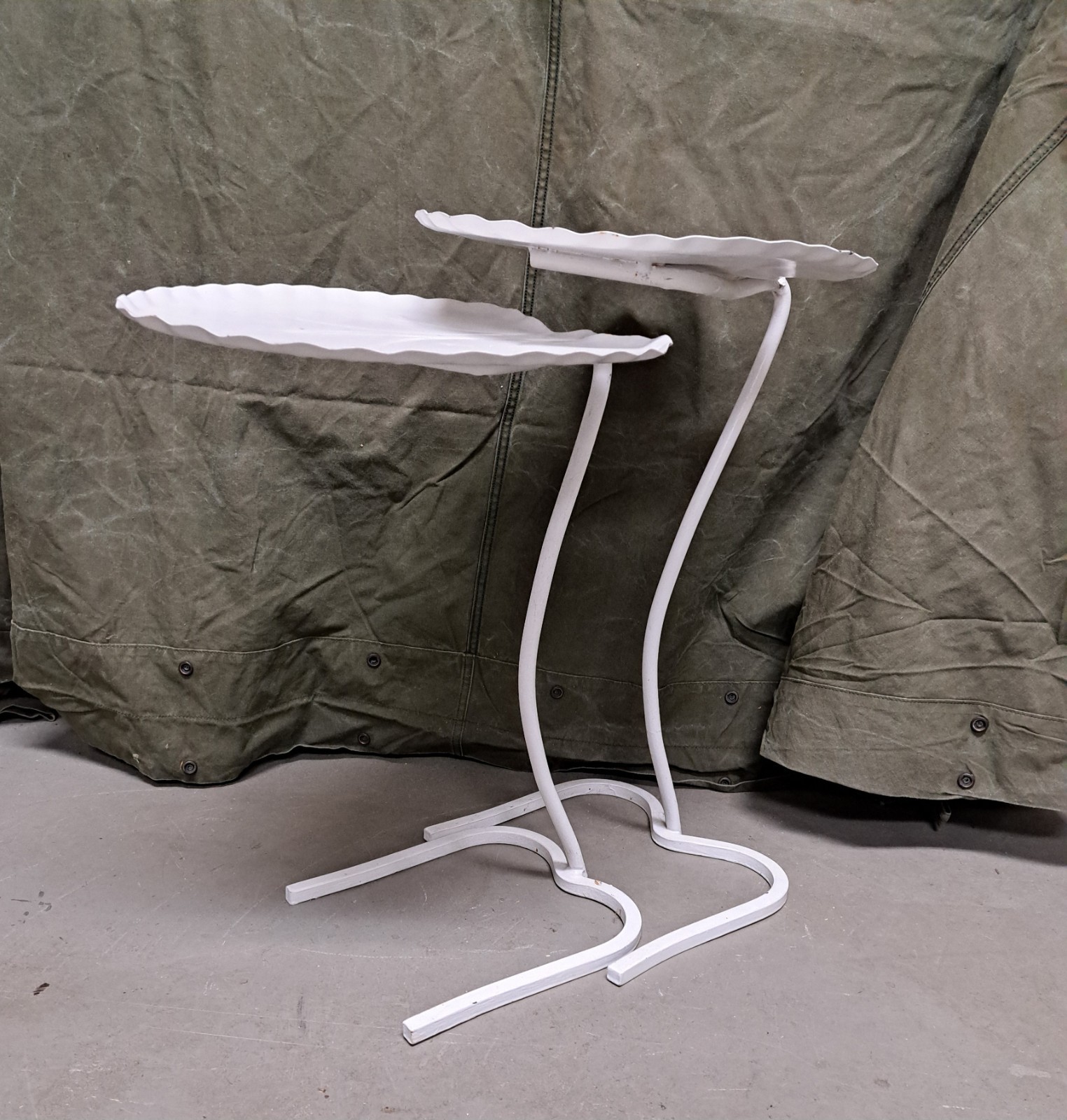 Pair of Mid Century Salterini Lily Pad Nesting Tables Set #2