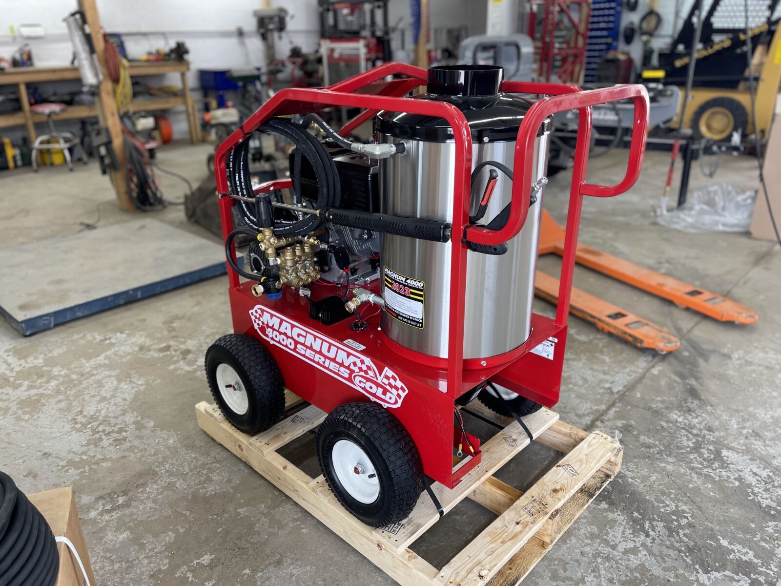 NEW - 2024 Easy-Kleen Magnum 4000 Series Hot Water Pressure Washer Diesel Burner