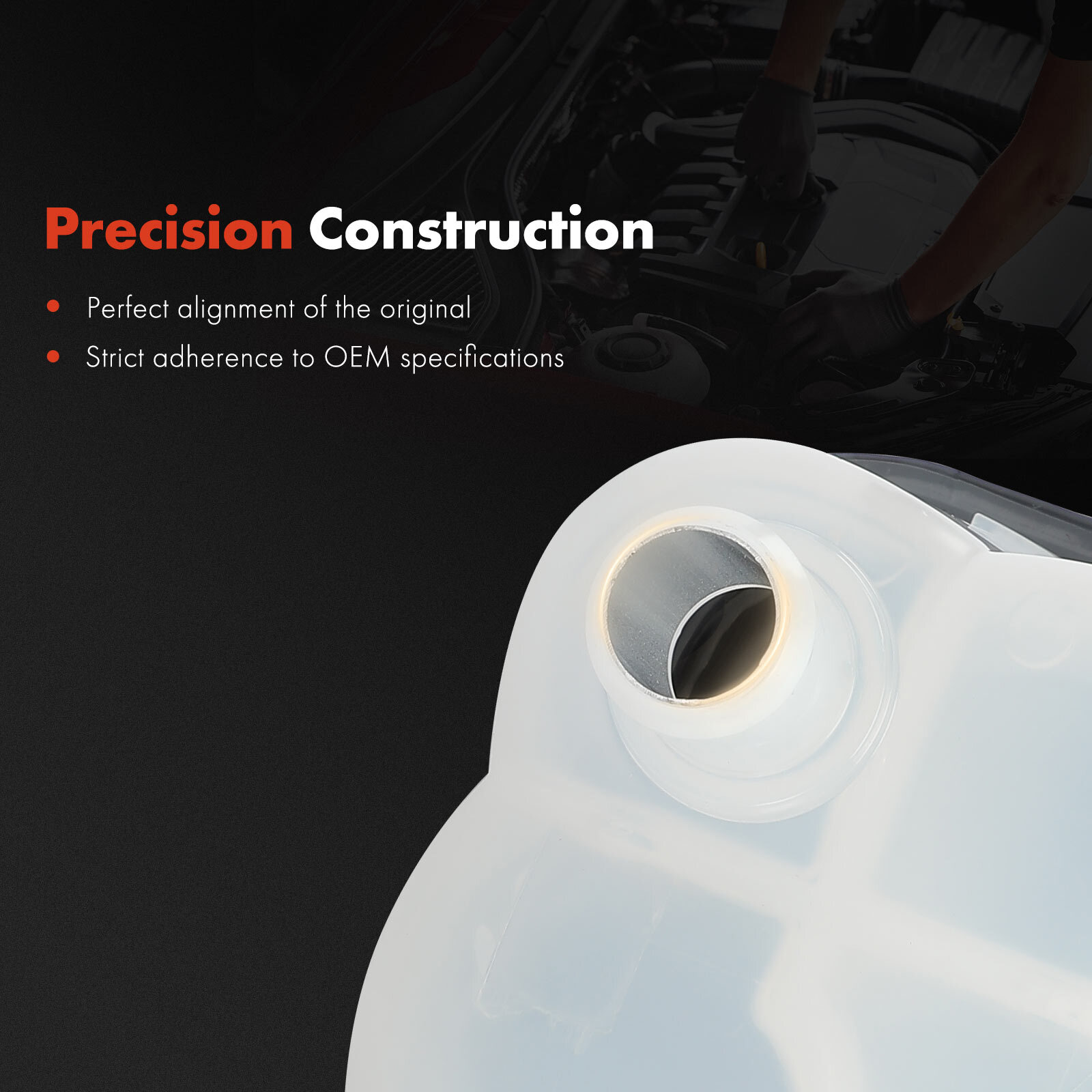 Engine Coolant Reservoir w/ Cap for Ford Crown Victoria Lincoln Town Car Mercury