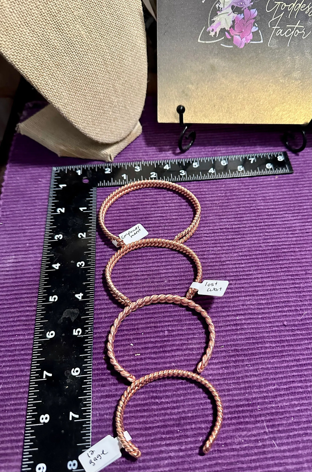 Copper Tensor Ring Cuff Bracelets