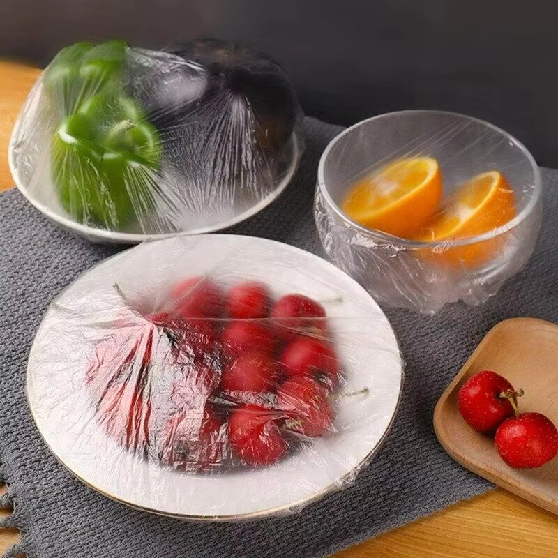 100-1000Pcs Stretchable Food Covers PE Elastic Bowl Cling Film Storage