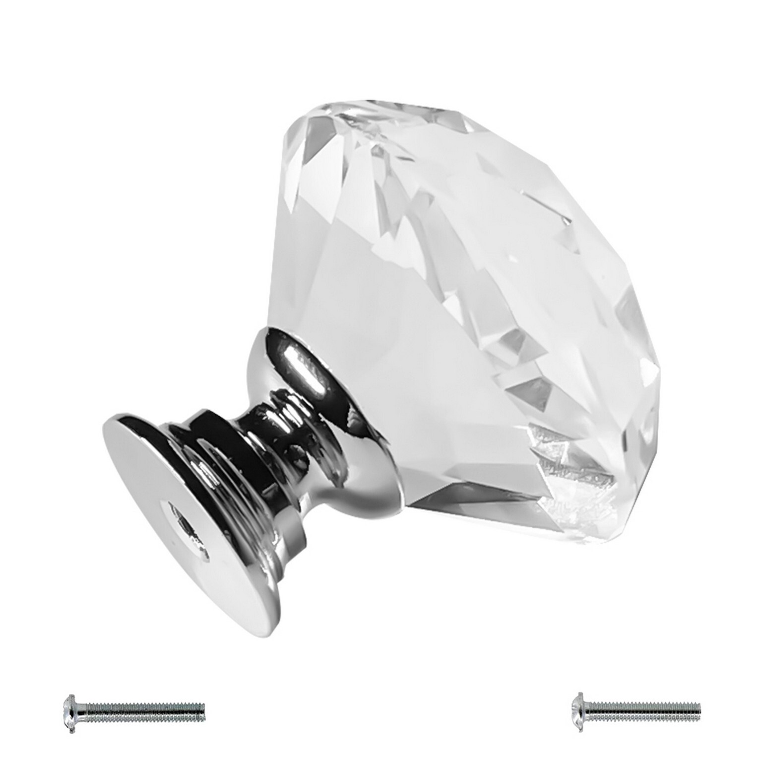 Dynasty Glass Cystal Kitchen Cabinet Door Hardware Knobs Handles - Color Choice