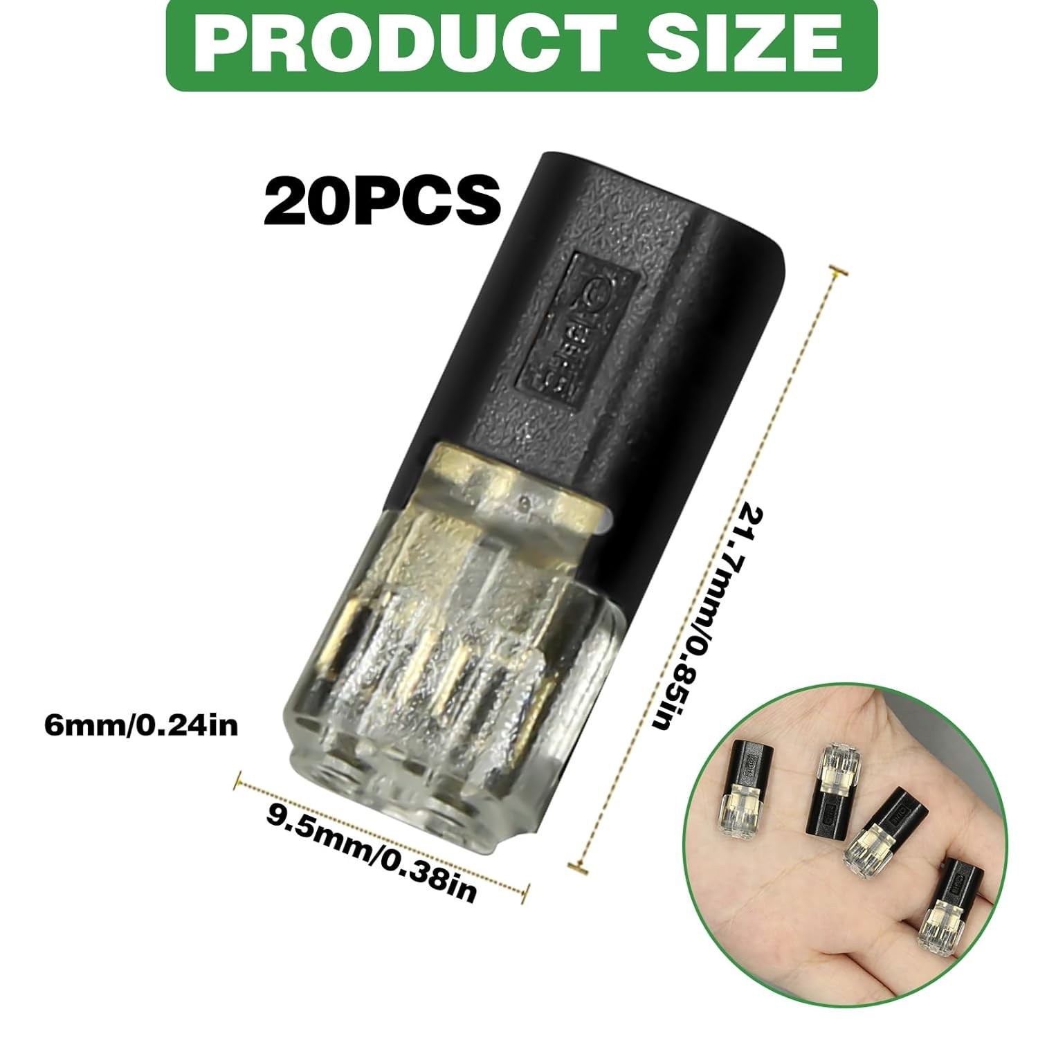 Double-Wire Plug-in Connector Led Light Strip Connectors 2 Pin,Lights Connectors