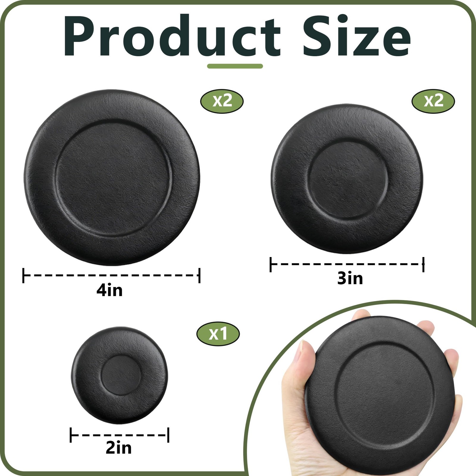 5 Pcs W10832694 Gas Stove Burner Cap for Whirlpool Ranges | Replaces W1059713...