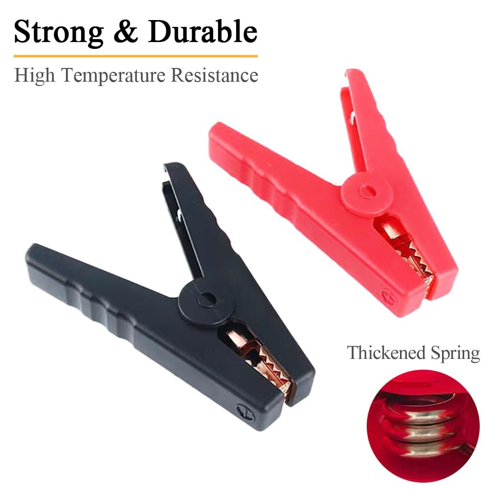 Jumper Cables with Adapter Compatible with Dewalt 20V Battery, 1.3FT 8AWG Por...