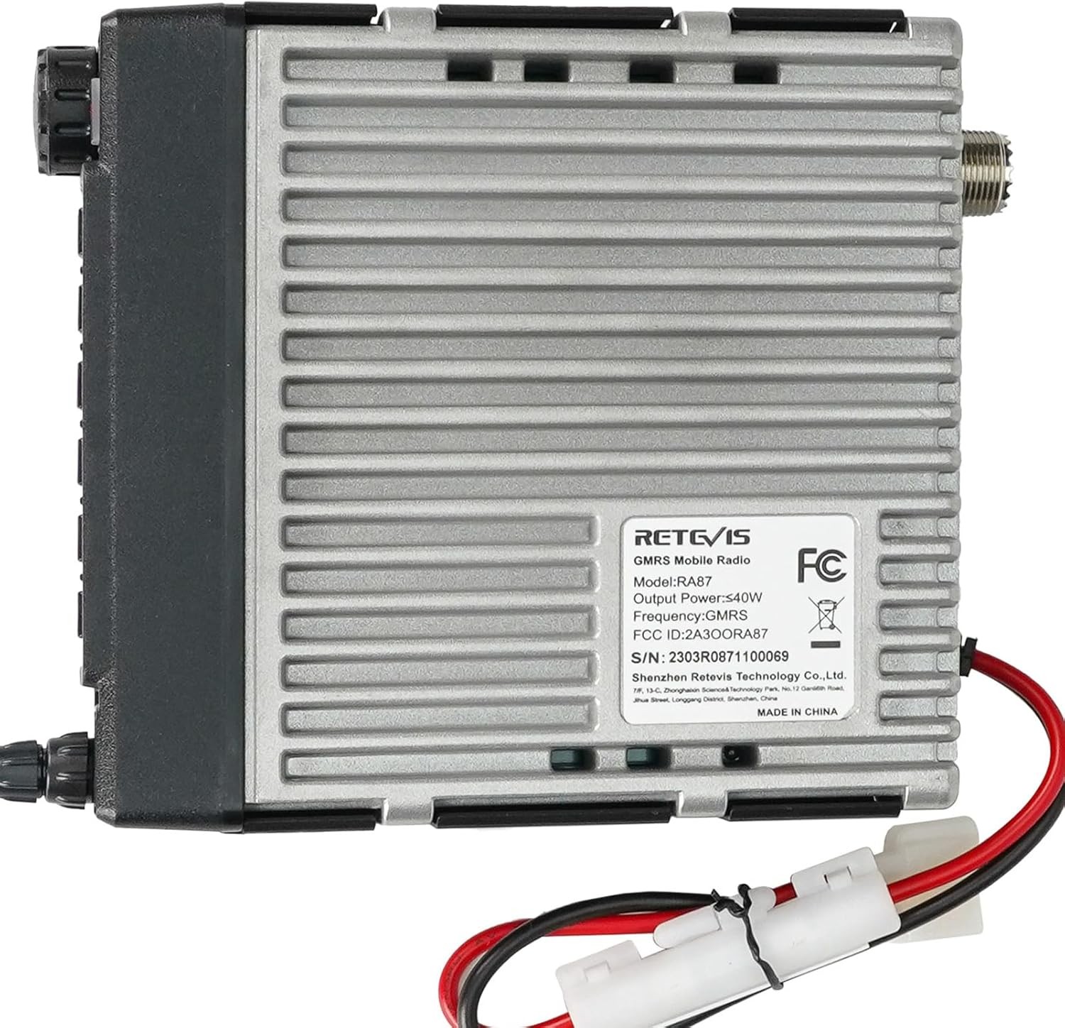 Retevis GMRS Mobile Radio 40W Mobile Transceiver Base Station 8 Repeater Channel