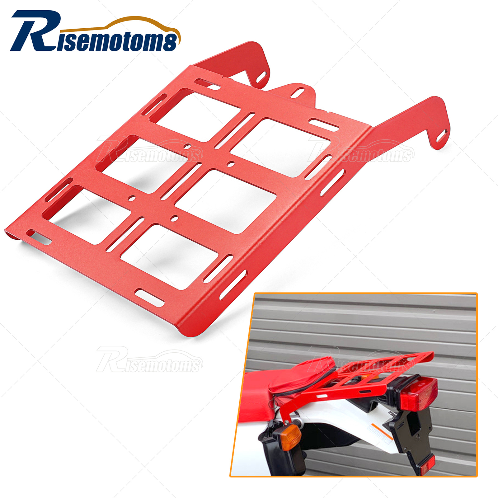 Red Luggage Cargo Rack Utility Rear Tail Holder Carrier For Honda XR650L XR250L