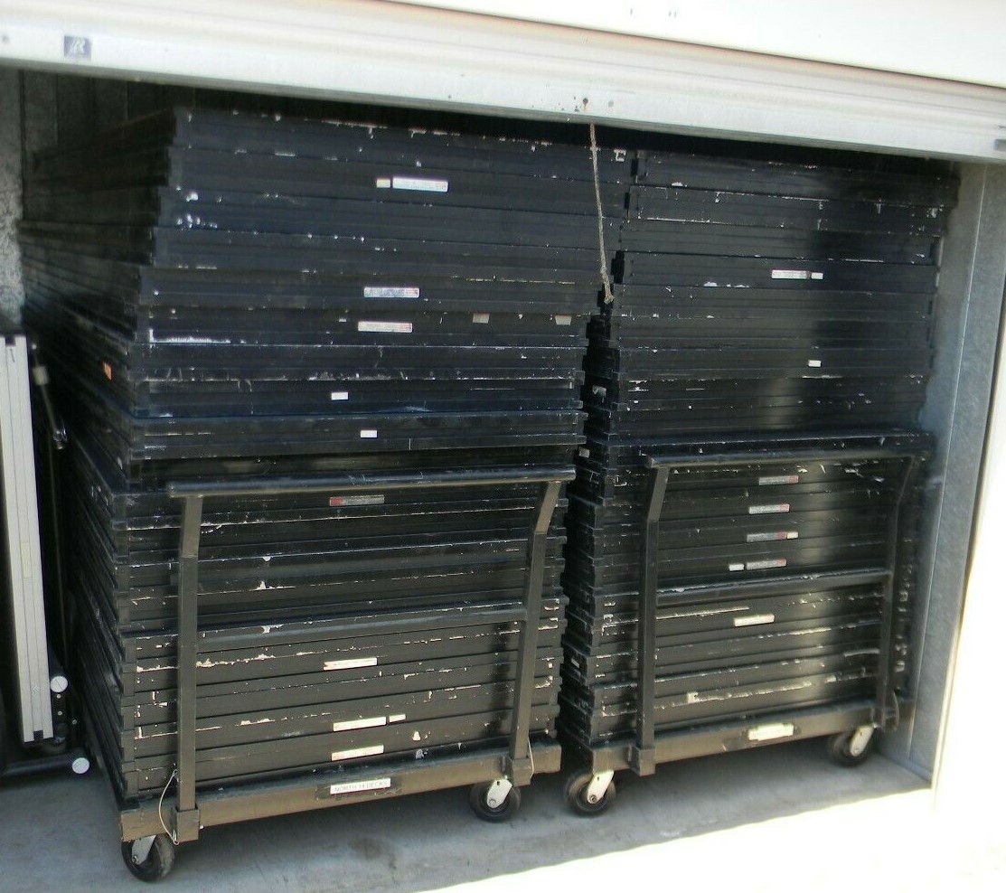 Sico Venue Maker and Fold N' Set Stage Deck Portable 4'x8' Reversible Stage Deck