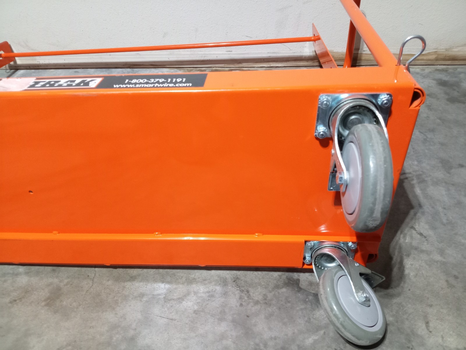 Windy City Wire RackTrack 48" Heavy Duty Portable Copper/Cat/Alum Wire Cart Rack