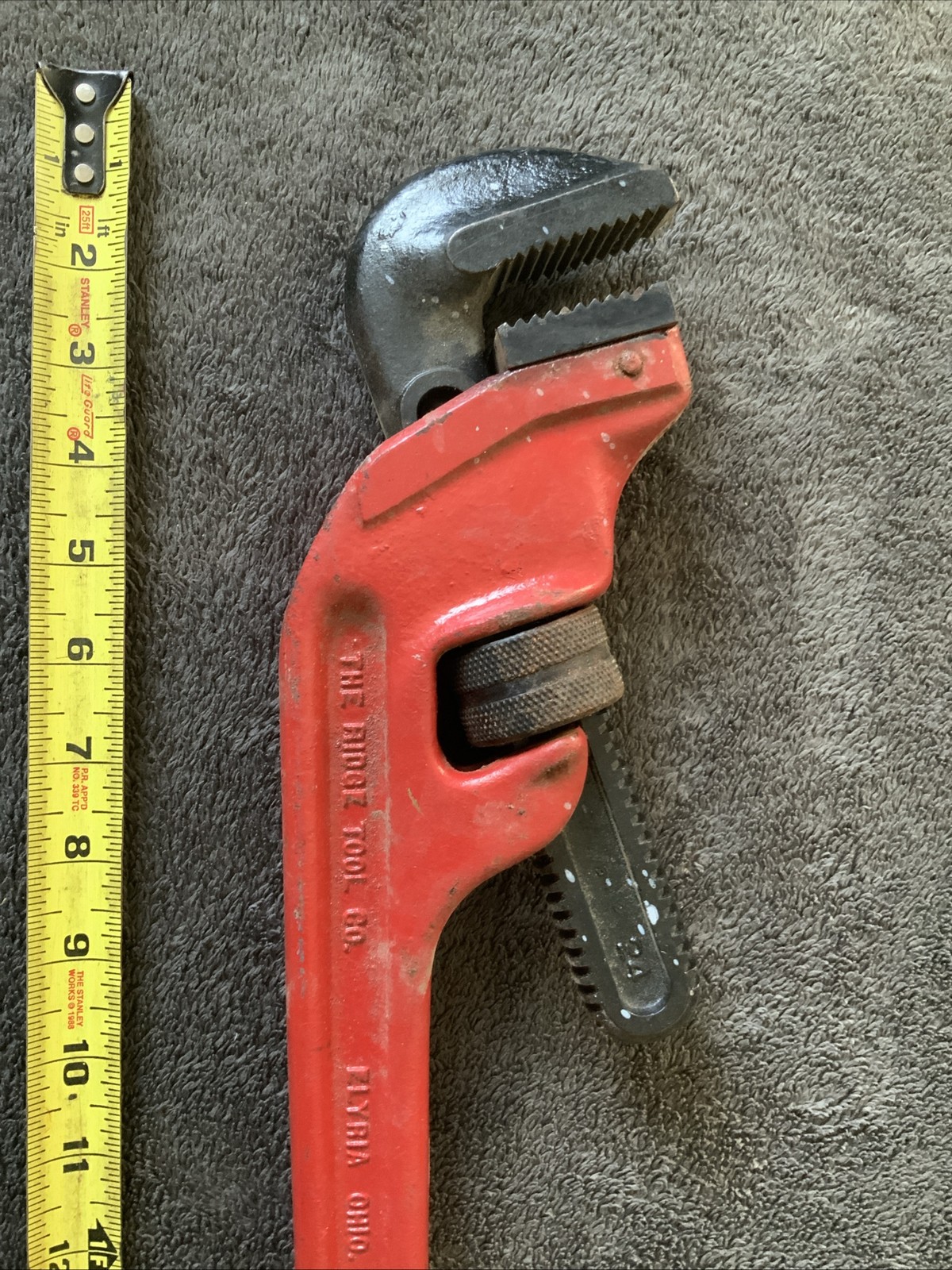 Ridgid E24 Heavy Duty End Pipe Wrench…good Shape….heavy….