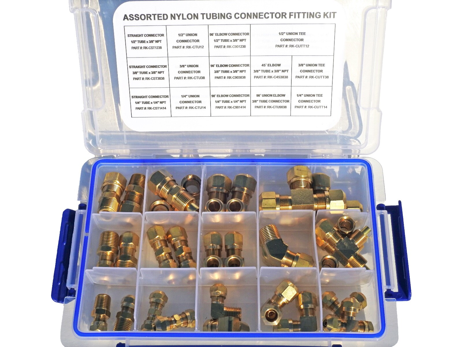 Road Superior Truck Parts DOT Approved Assorted Brass Compression Fitting Kit