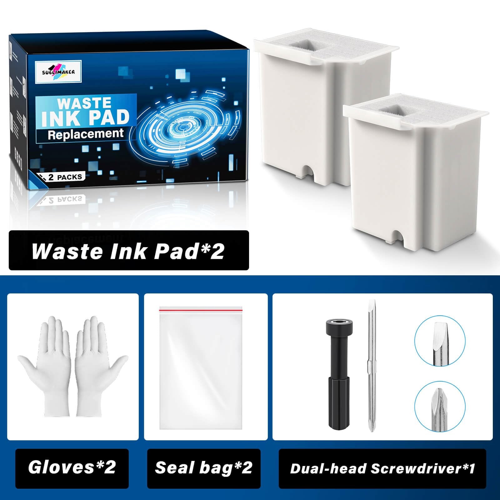 Waste Ink Pad Replacement with Reset Software for Ecotank ET-2800 ET-4800 ET-...