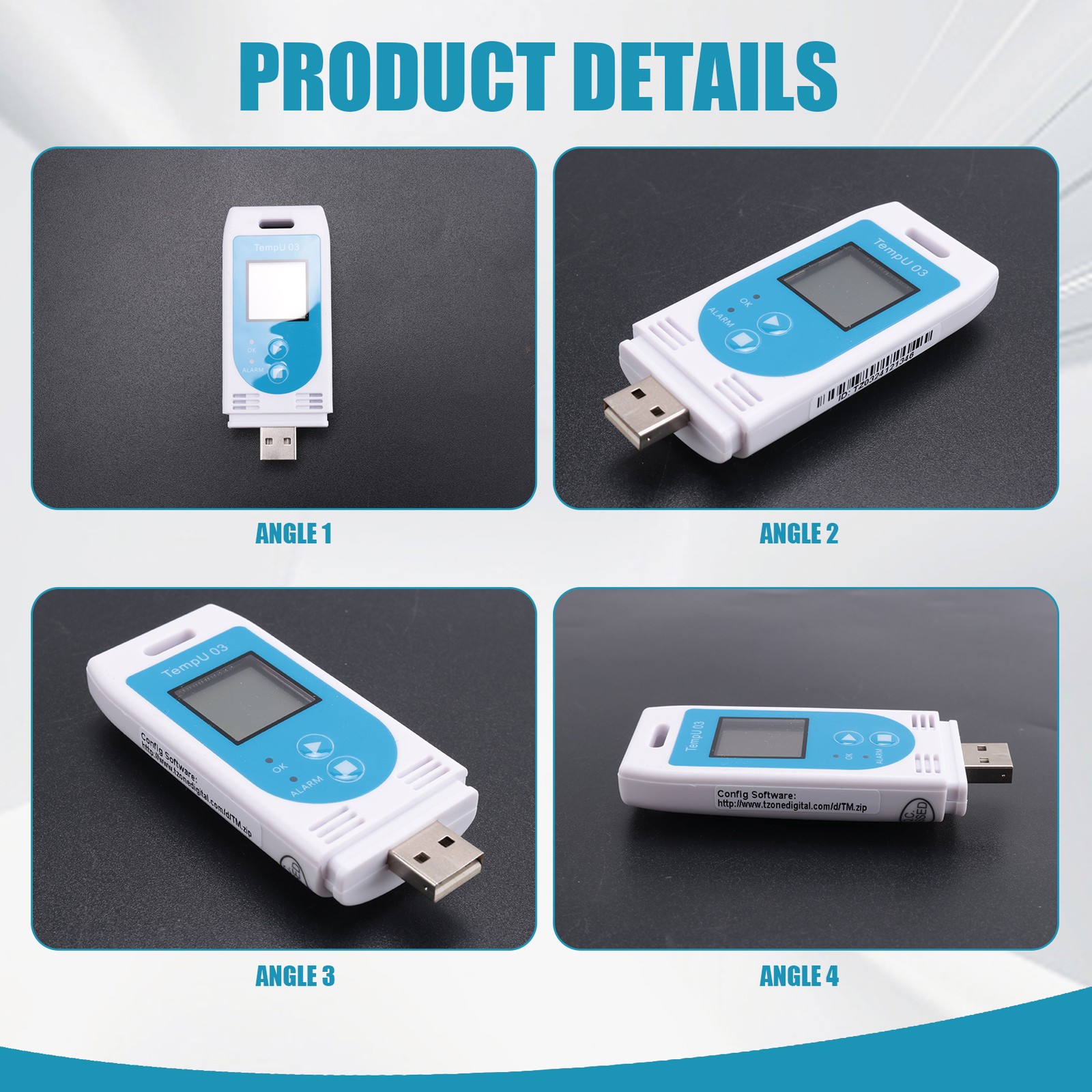 TempU 03 USB Temperature and Humidity Data Logger, Reuse1436