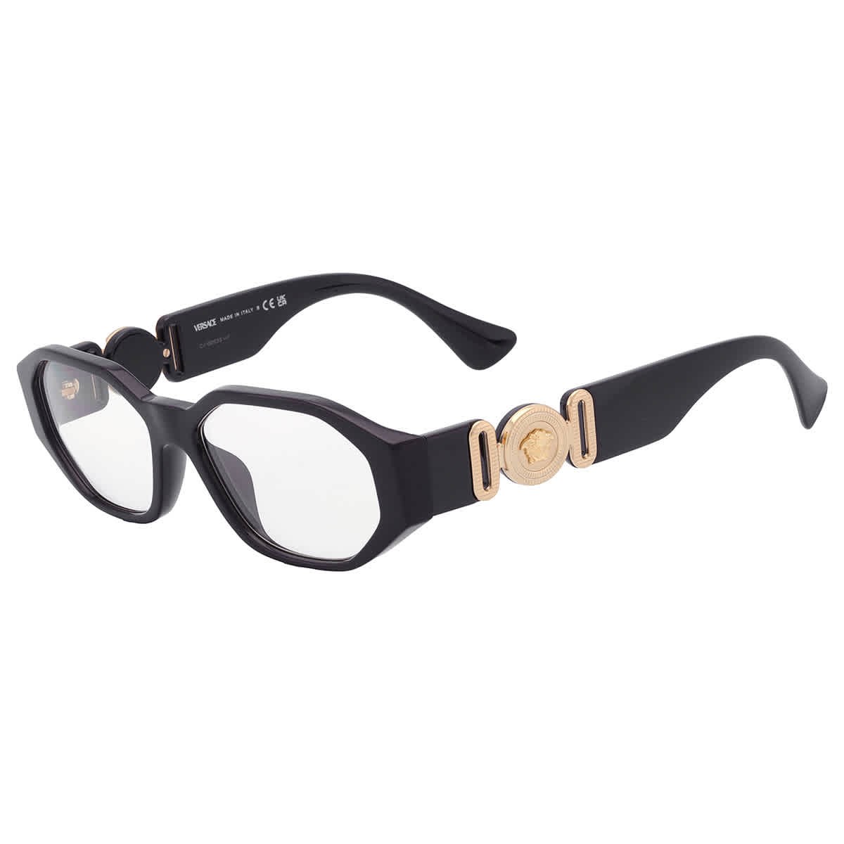 Versace Demo Geometric Men's Eyeglasses VE3320U GB1 56 VE3320U GB1 56