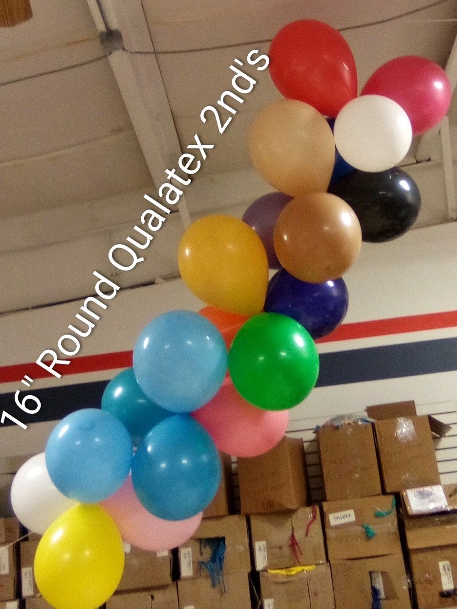 Qualatex 16" 2nds, Slight Color Run(4 bags Of 100ct)= 400Ballloons  U-pic Colors