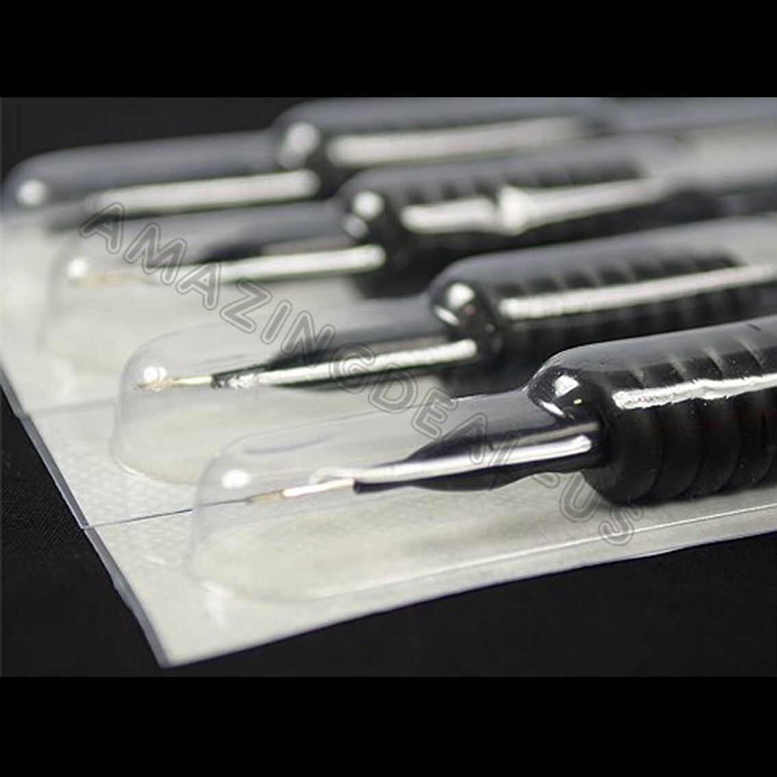 5,10,25,50,100 pcs Sterile Disposable Tattoo Needle with Tube 3/4 Grip and Tip