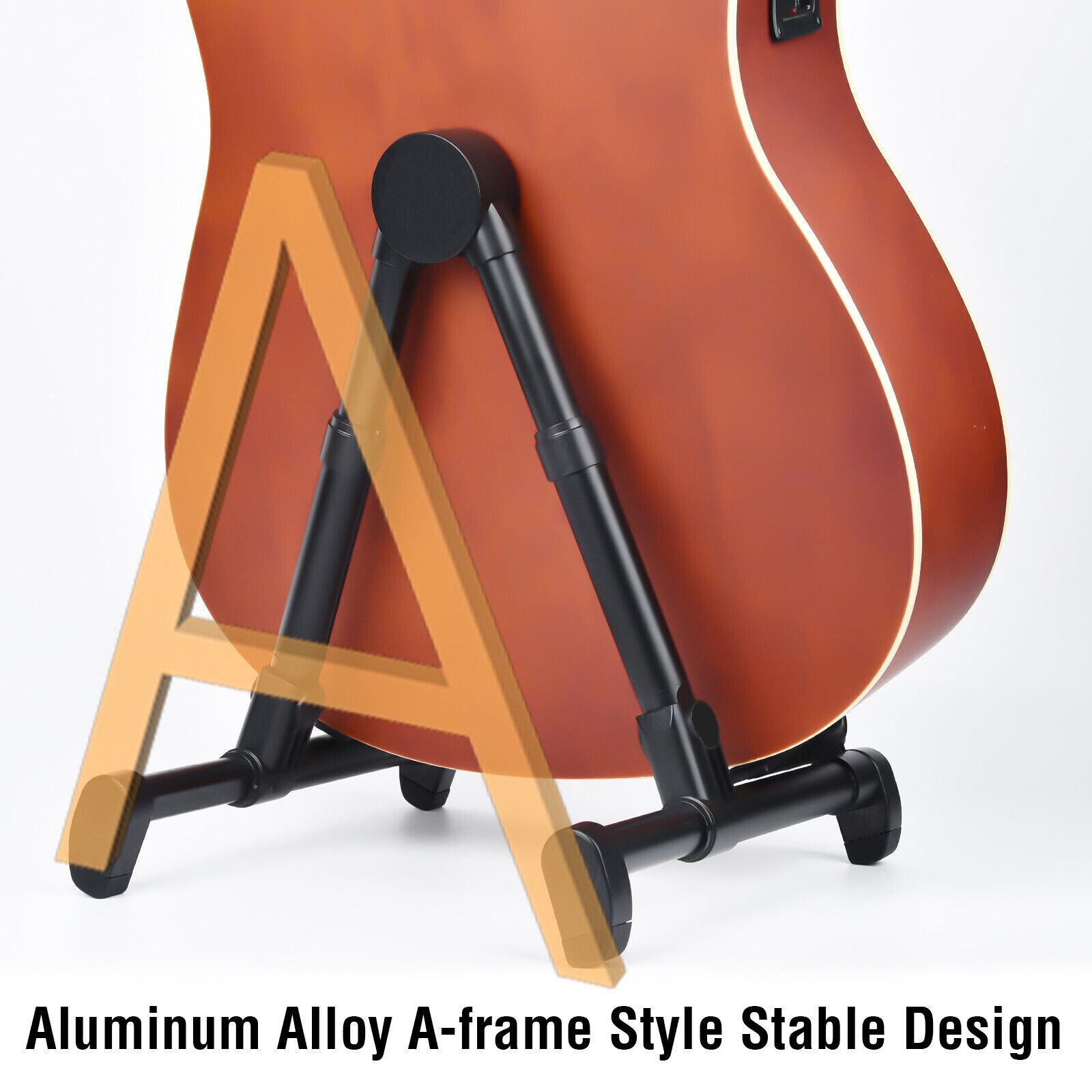 Guitar Stand Electric Bass Ukulele Folding A-Frame Foldable Portable Music Stand