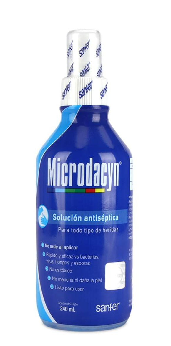 Microdacyn Antiseptic Virus Bacteria Fungus Wounds Antiseptico 240 ml free ship