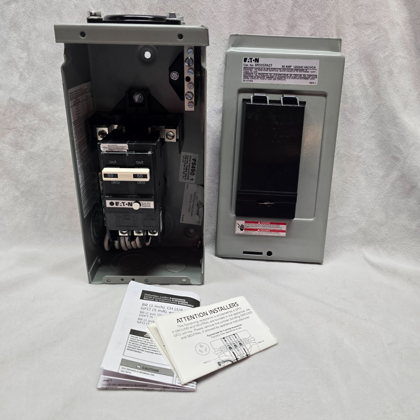 Eaton BR50SPAST 50A Hot Tub Panel Outdoor