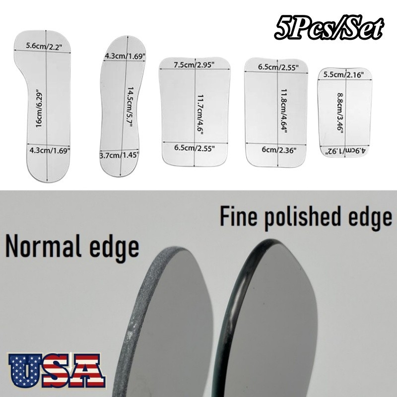 5pcs Dental Orthodontic Photo Mirrors Glass Intra Oral Mouth Mirror Reflector