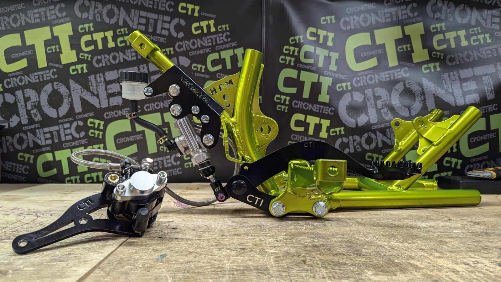 CTI Rear Hydraulic Brake Kit BOLT ON AND GO - 88-02 Yamaha Blaster YFS 200