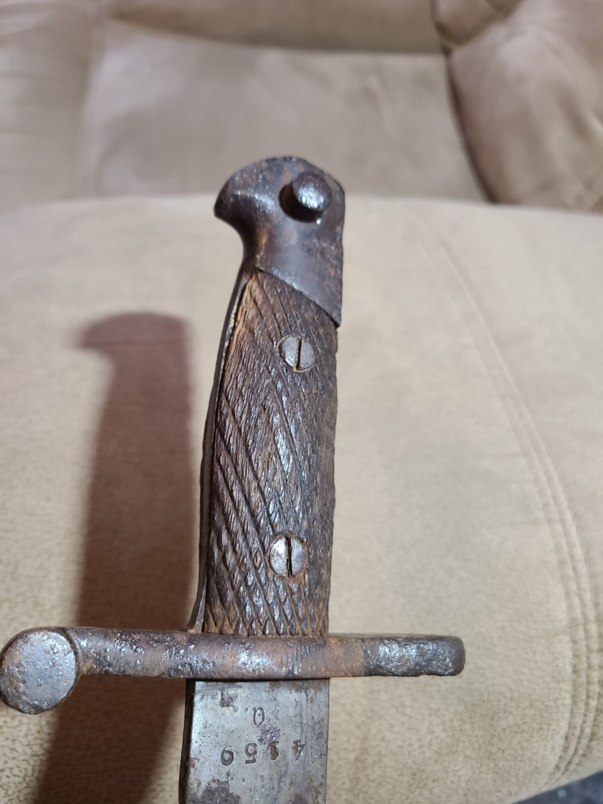 Toledo Spain WW1 WW2 Bolo Bayonet Complete But Rough For Restoration