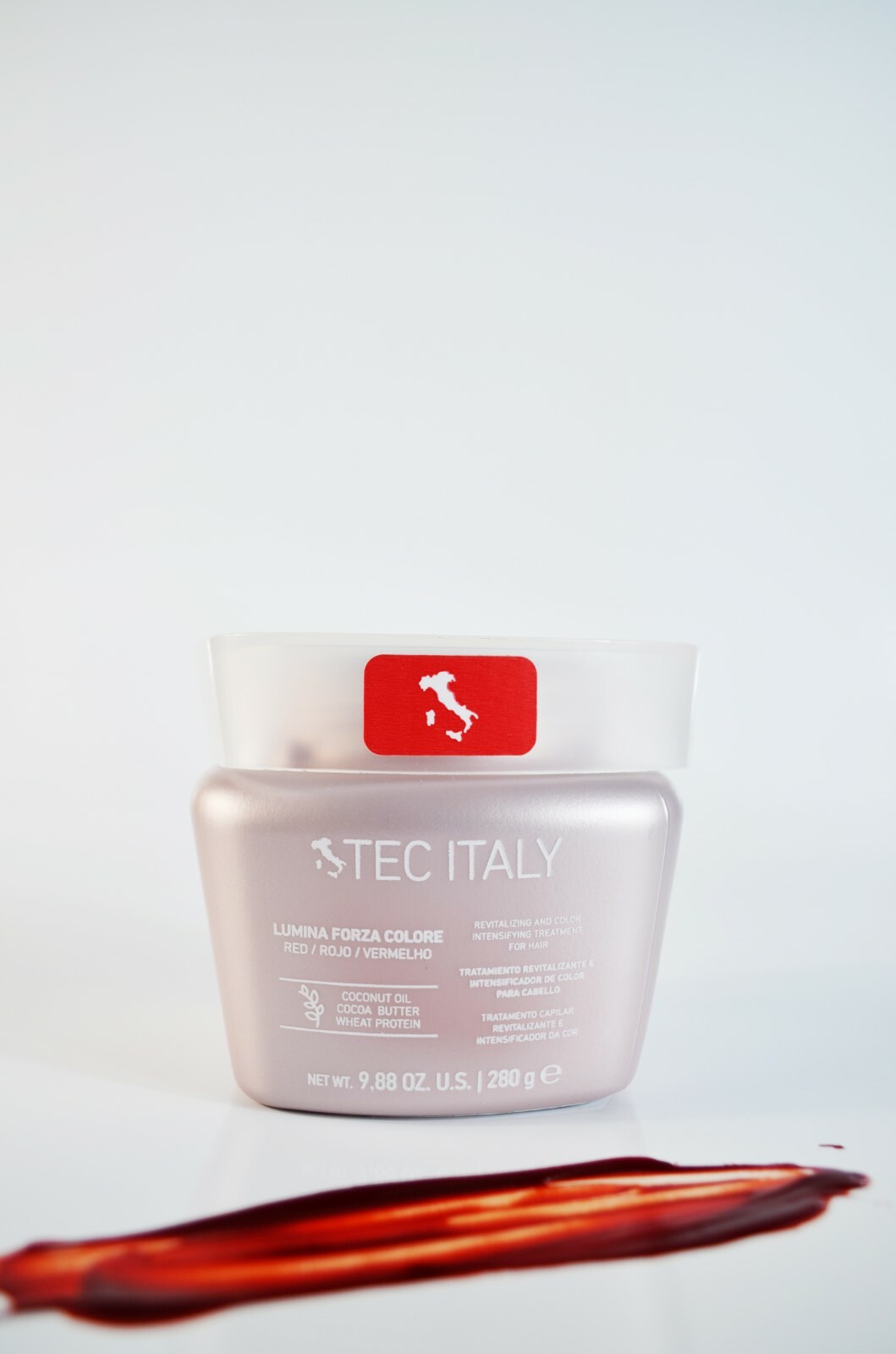 New!! Tec Italy Lumina Forza Colore Rojo Red Color Conditioner 9.8 oz