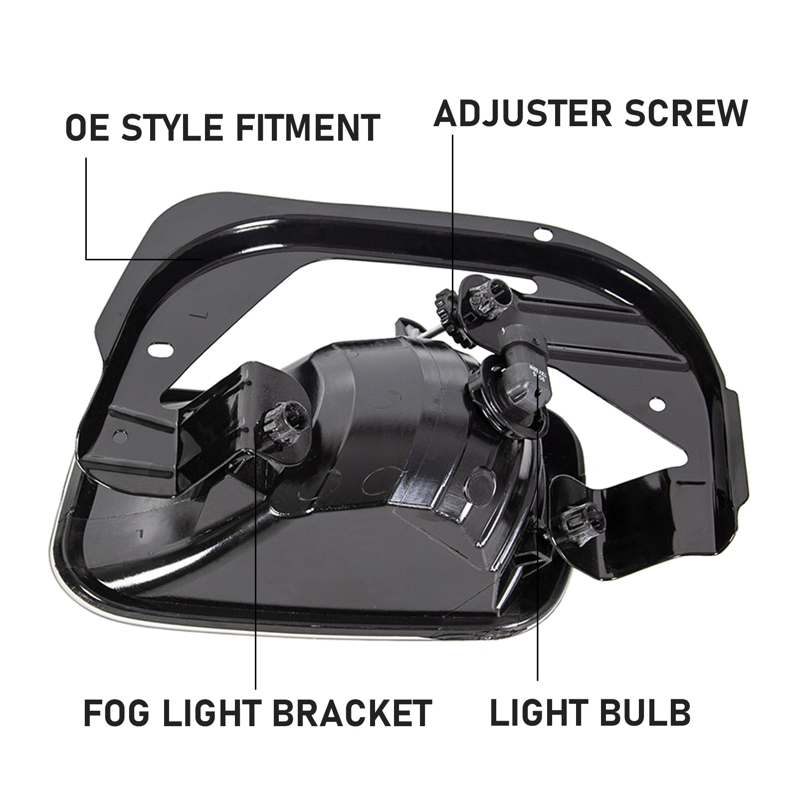 Front Fog Lights with Brackets For 2009-2012 Ram 1500 / 2010-2018 Ram 2500 3500